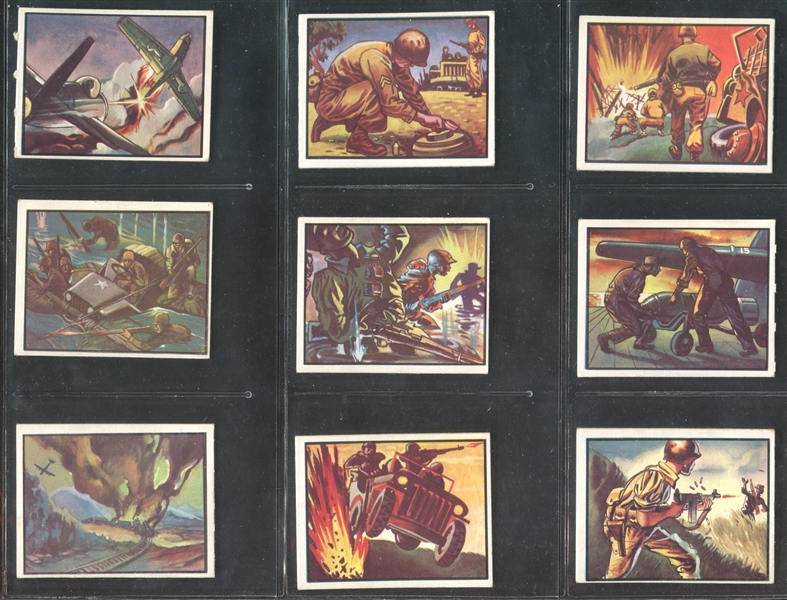 1950 Topps Freedom's War Complete Set of (203) Cards w/Die-Cut Tanks