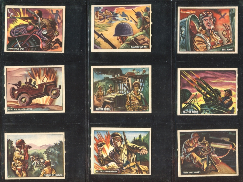 1950 Topps Freedom's War Complete Set of (203) Cards w/Die-Cut Tanks