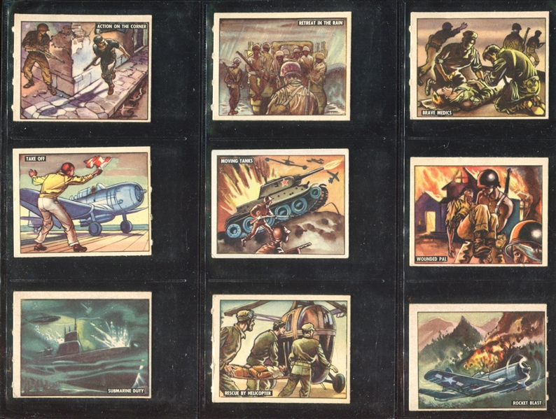 1950 Topps Freedom's War Complete Set of (203) Cards w/Die-Cut Tanks