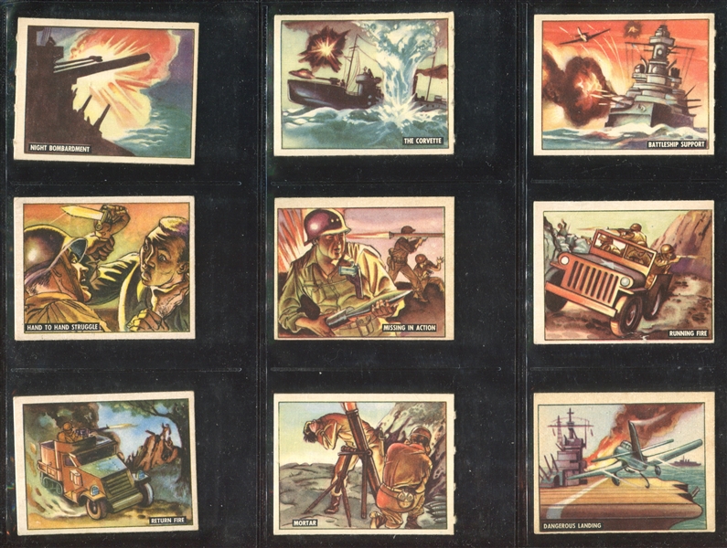 1950 Topps Freedom's War Complete Set of (203) Cards w/Die-Cut Tanks