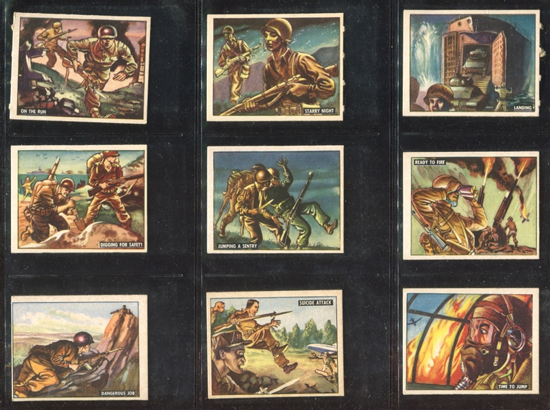 1950 Topps Freedom's War Complete Set of (203) Cards w/Die-Cut Tanks