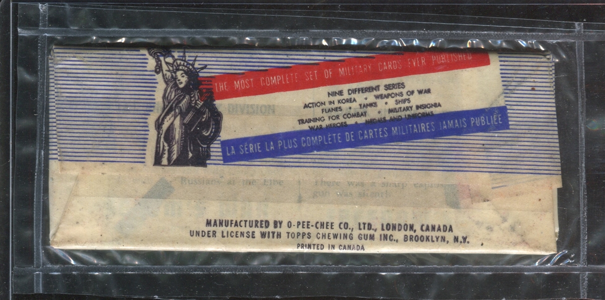 1950 Topps Freedom's War Panel Unopened Pack VERY TOUGH