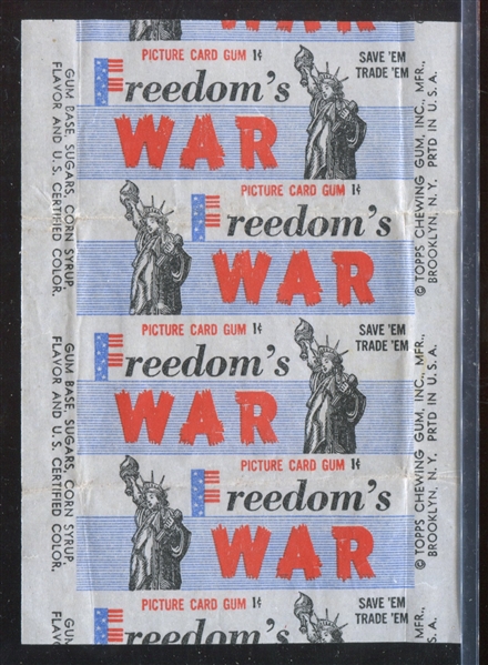 1950 Topps Freedom's War One Cent Wrapper