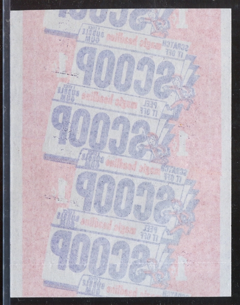 1954 Topps Scoop High Grade One Cent Wrapper