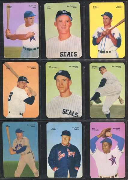 1952 Mother's Cookies PCL Lot of (15) Cards with Lefty O'Doul