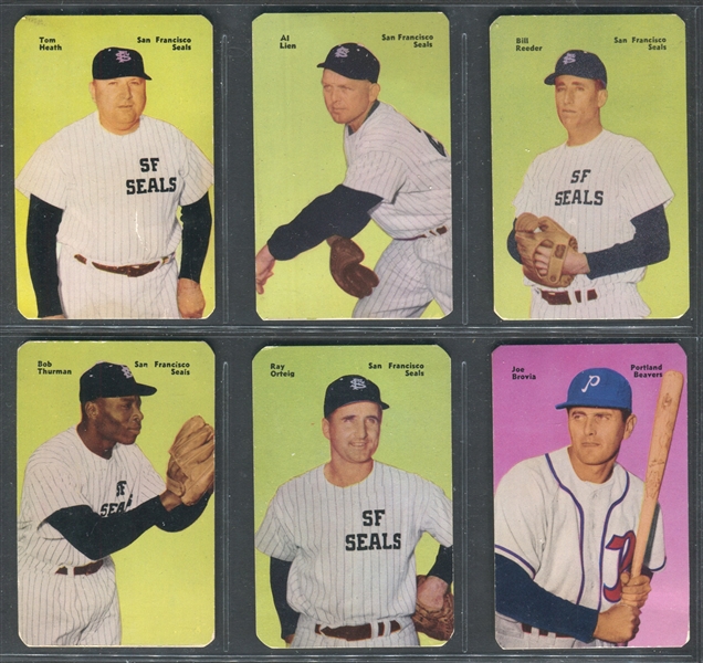 1952 Mother's Cookies PCL Lot of (15) Cards with Lefty O'Doul