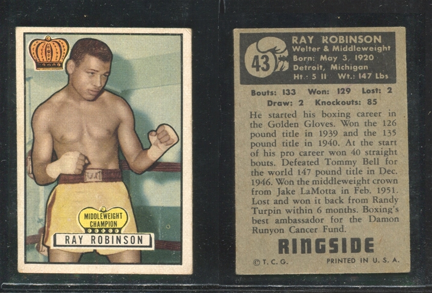 1951 Topps Ringside Complete Set of (96) Cards