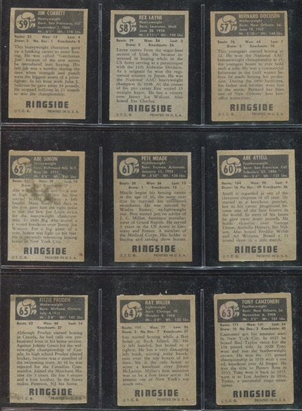 1951 Topps Ringside Complete Set of (96) Cards