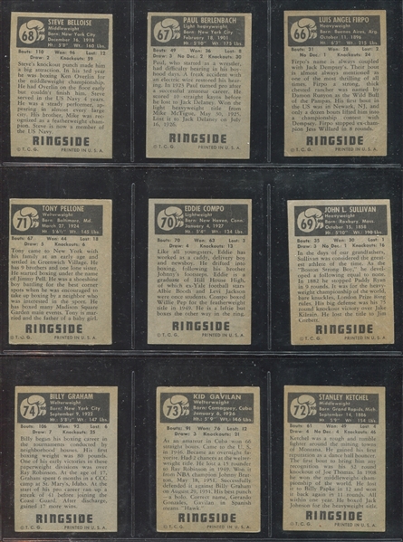 1951 Topps Ringside Complete Set of (96) Cards