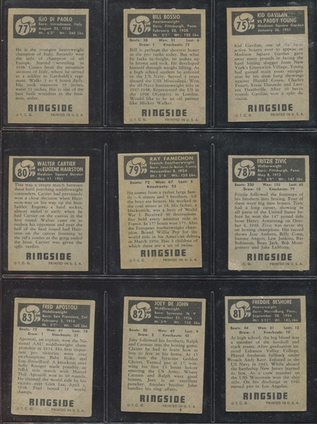 1951 Topps Ringside Complete Set of (96) Cards