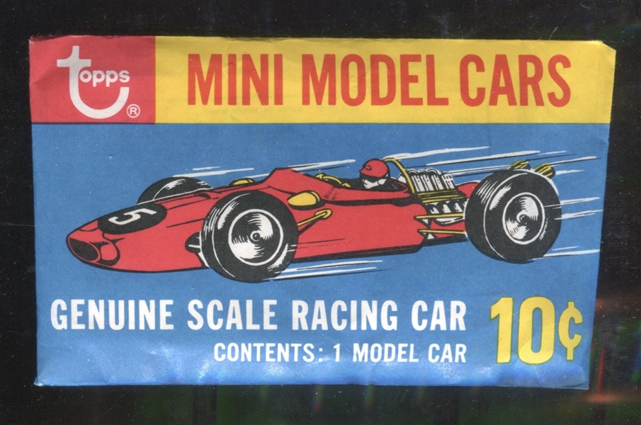 1970 Topps Mini Model Cars Unopened Pack