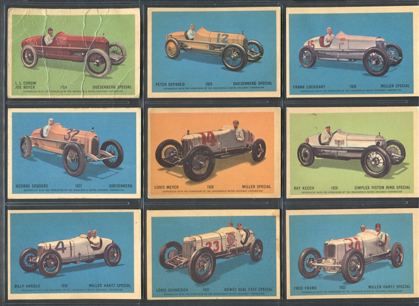 V338-2 Parkhurst Indianapolis 500 Near Set of (47/50) Cards