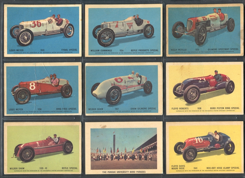 V338-2 Parkhurst Indianapolis 500 Near Set of (47/50) Cards