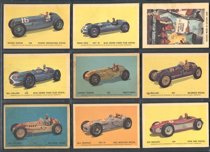 V338-2 Parkhurst Indianapolis 500 Near Set of (47/50) Cards