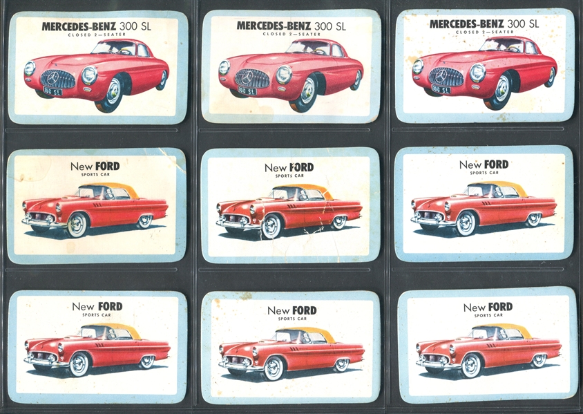 F281-5 Skinner Raisin Bran Sports Car Pictures Lot of (36) Cards