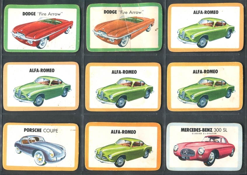 F281-5 Skinner Raisin Bran Sports Car Pictures Lot of (36) Cards