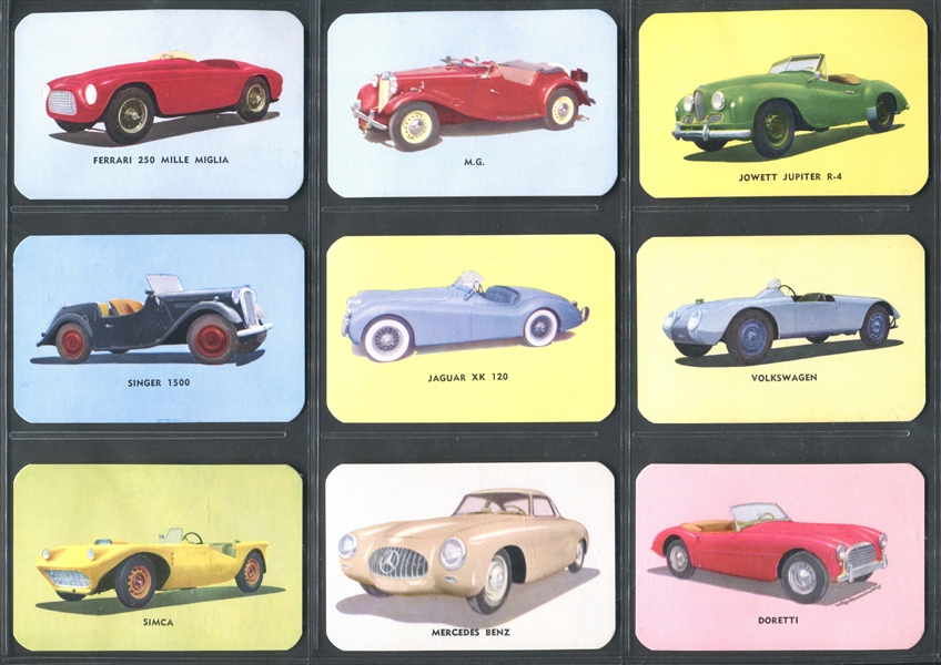 F77 Hood Ice Cream Sports Cars Lot of (17) Cards