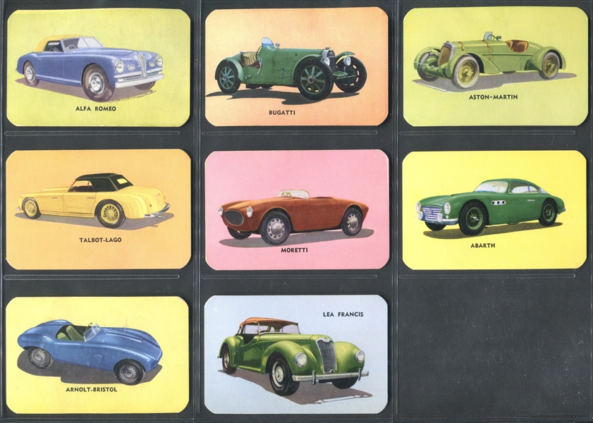 F77 Hood Ice Cream Sports Cars Lot of (17) Cards