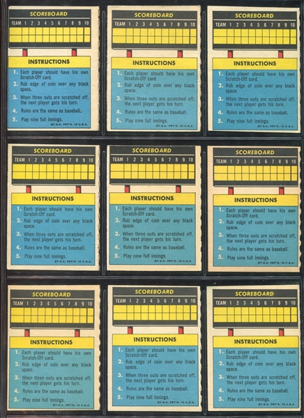 1970 Topps Scratch Offs High Grade Set of (24) Cards