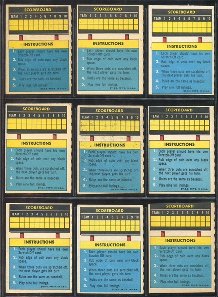 1970 Topps Scratch Offs High Grade Set of (24) Cards