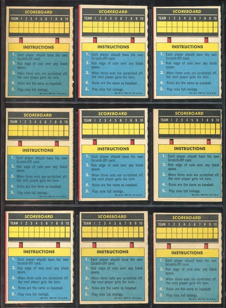 1971 Topps Scratch Offs High Grade Set of (24) Cards