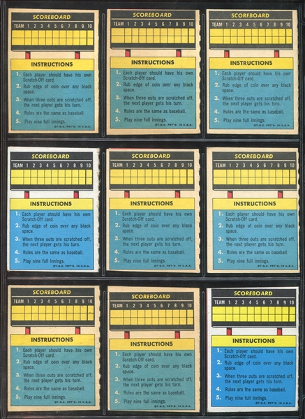 1971 Topps Scratch Offs High Grade Set of (24) Cards