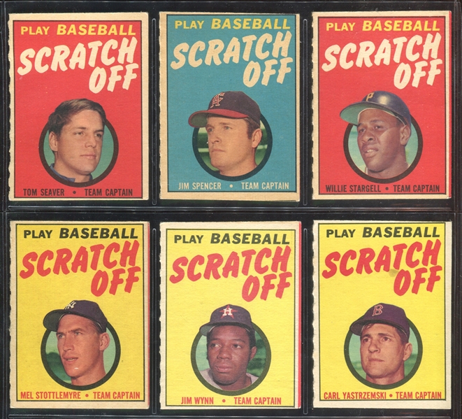 1971 Topps Scratch Offs High Grade Set of (24) Cards