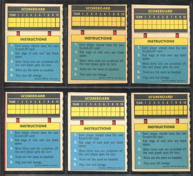 1971 Topps Scratch Offs High Grade Set of (24) Cards