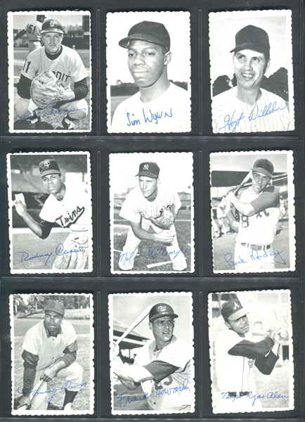 1969 Topps Deckle Edge Complete Set of (33) Cards Plus (2) Variations