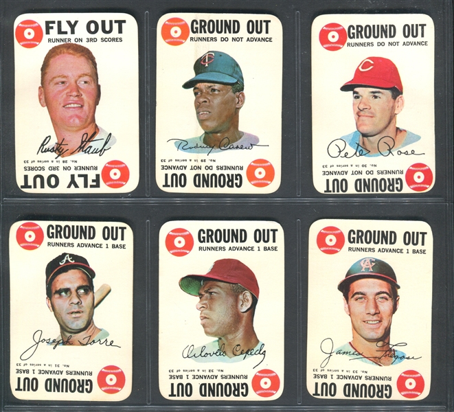 1968 Topps Baseball Game Complete Set of (33) Cards