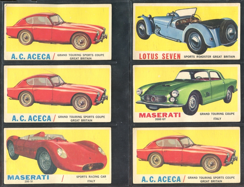 1961 Topps Sports Car Lot of (73) Cards