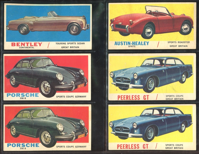 1961 Topps Sports Car Lot of (73) Cards