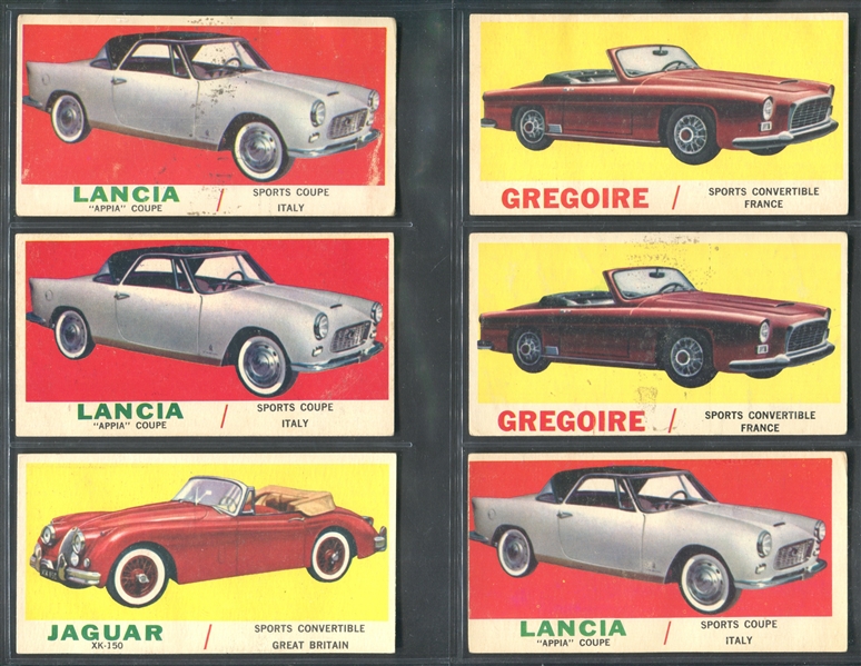 1961 Topps Sports Car Lot of (73) Cards