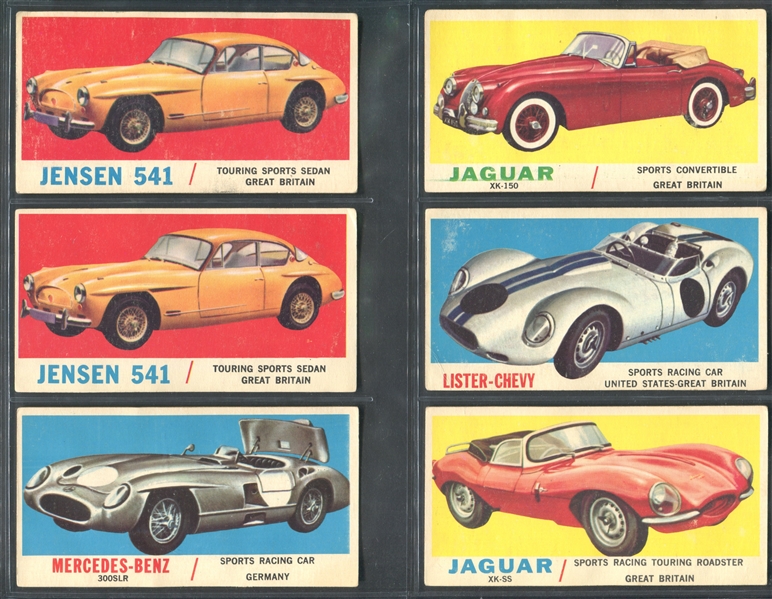 1961 Topps Sports Car Lot of (73) Cards