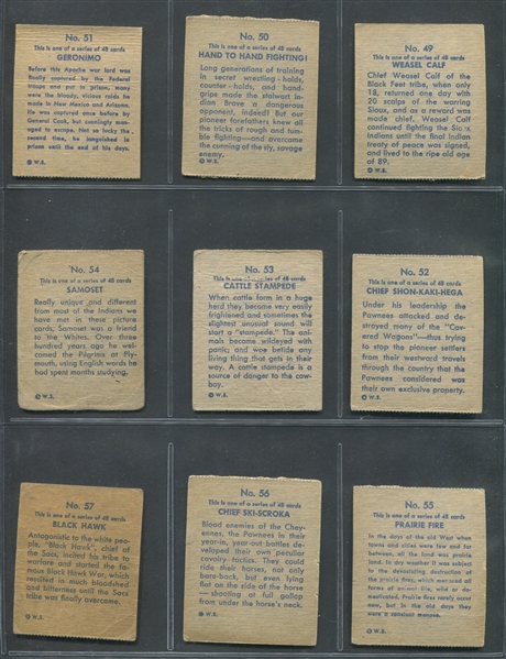 R185 Series of 48 Western Near Set of (47/48) Cards