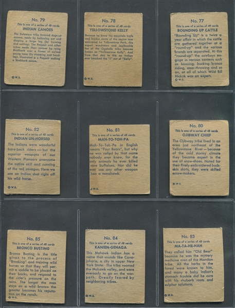 R185 Series of 48 Western Near Set of (47/48) Cards