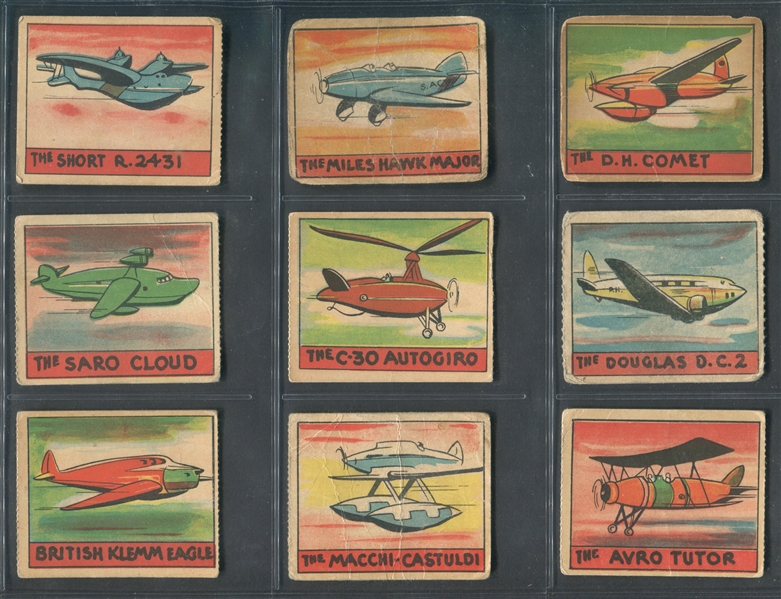 R132 Series of 48 Airplanes Lot of (37) Cards