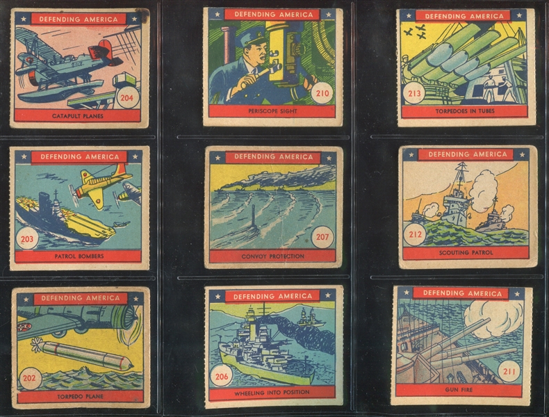 R40 W. S. Corp Defending America Near Set of (34/48) Cards