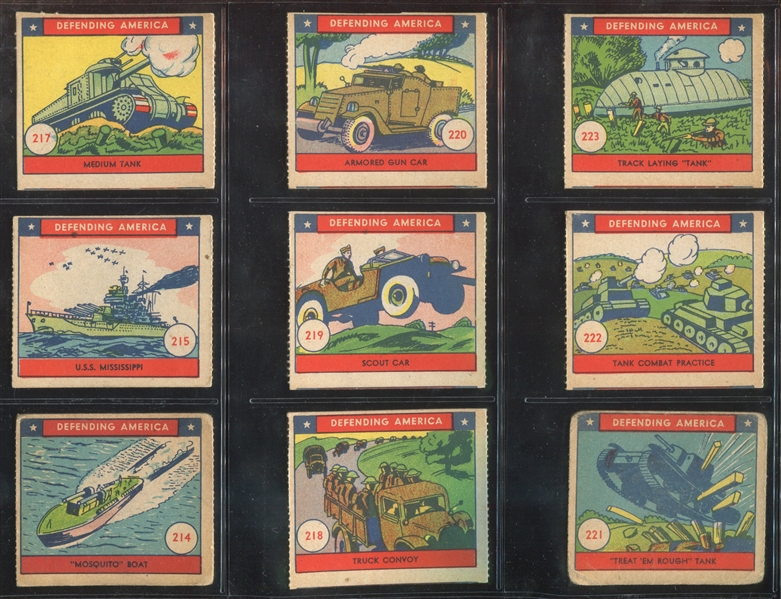 R40 W. S. Corp Defending America Near Set of (34/48) Cards