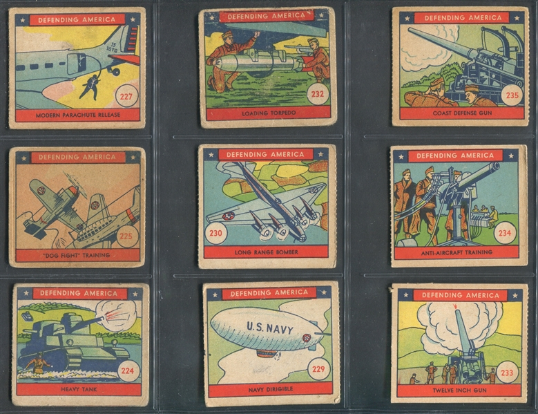 R40 W. S. Corp Defending America Near Set of (34/48) Cards