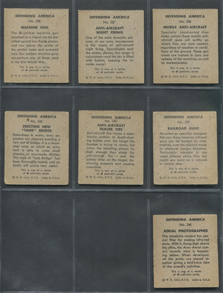 R40 W. S. Corp Defending America Near Set of (34/48) Cards