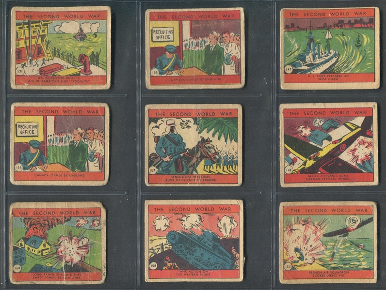 R126 W. S. Corp Second World War Lot of (21) Cards