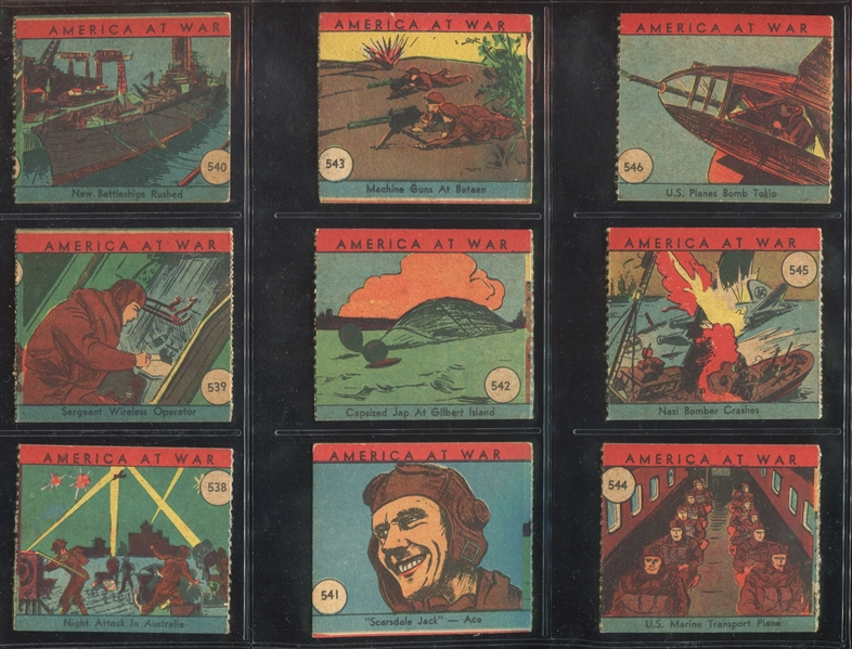 R12 W. S. Corp America At War Near Complete (46/48) Cards