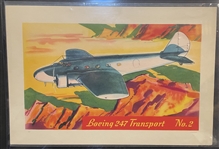 F277-3 Heinz Rice Flakes Famous Airplanes Premium #2 Boeing 247 Transport
