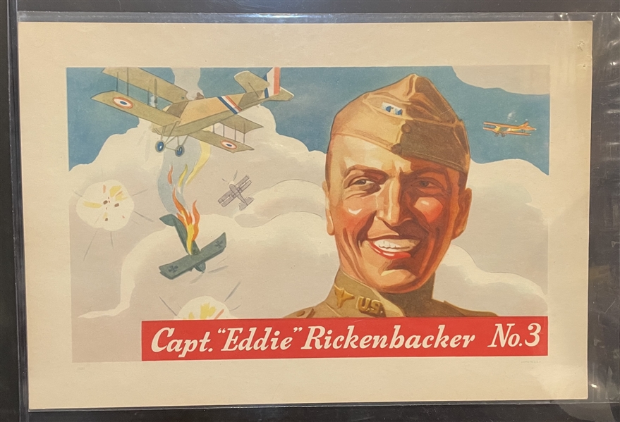 F277-3 Heinz Rice Flakes Famous Aviators Premium #3 Capt. Eddie Rickenbacker