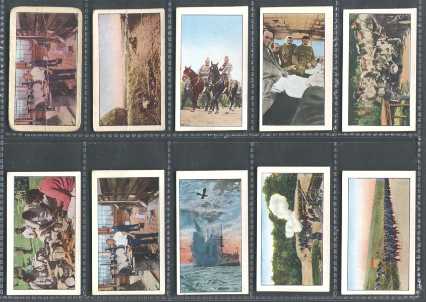 T121 Sweet Caporal World War I Scenes Lot of (65) Cards