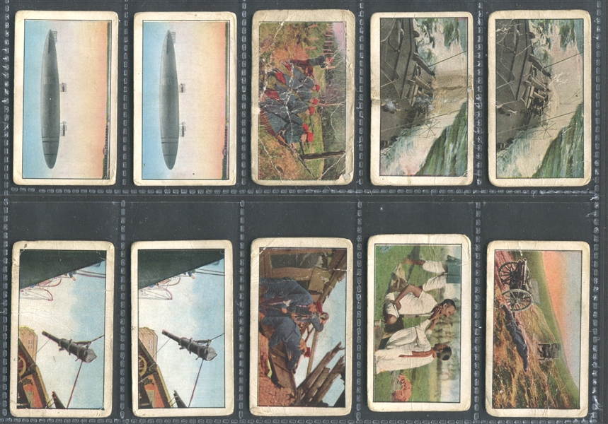 T121 Sweet Caporal World War I Scenes Lot of (65) Cards