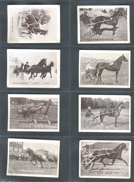 1920's Norwegian Tobacco Cards - Trotters Lot of (40) Cards