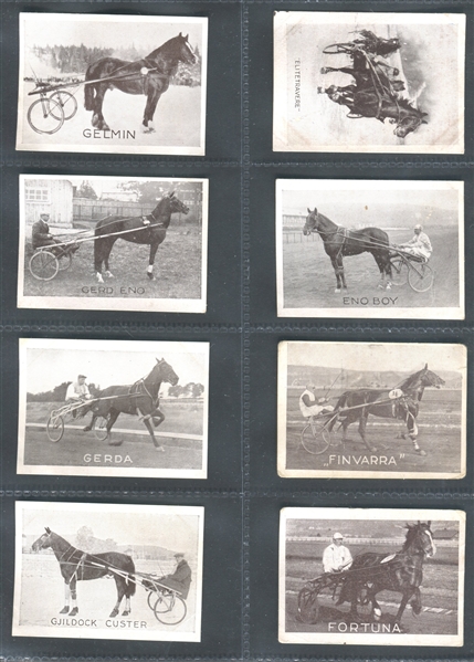 1920's Norwegian Tobacco Cards - Trotters Lot of (40) Cards