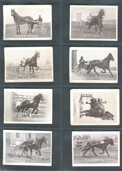 1920's Norwegian Tobacco Cards - Trotters Lot of (40) Cards